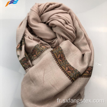 Élégant foulard carré d&#39;automne en soie et polyester imprimé musulman